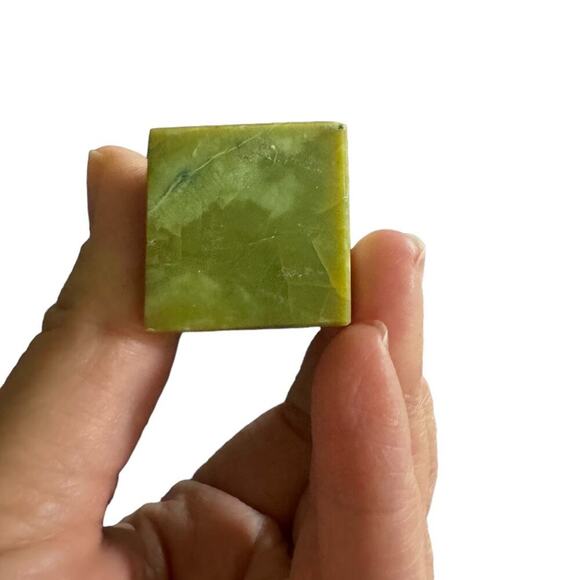 Lime Green Serpentine Tower with Pyrite Pointed Crystal Tower Obelisk Home Decor - Picture 6 of 11